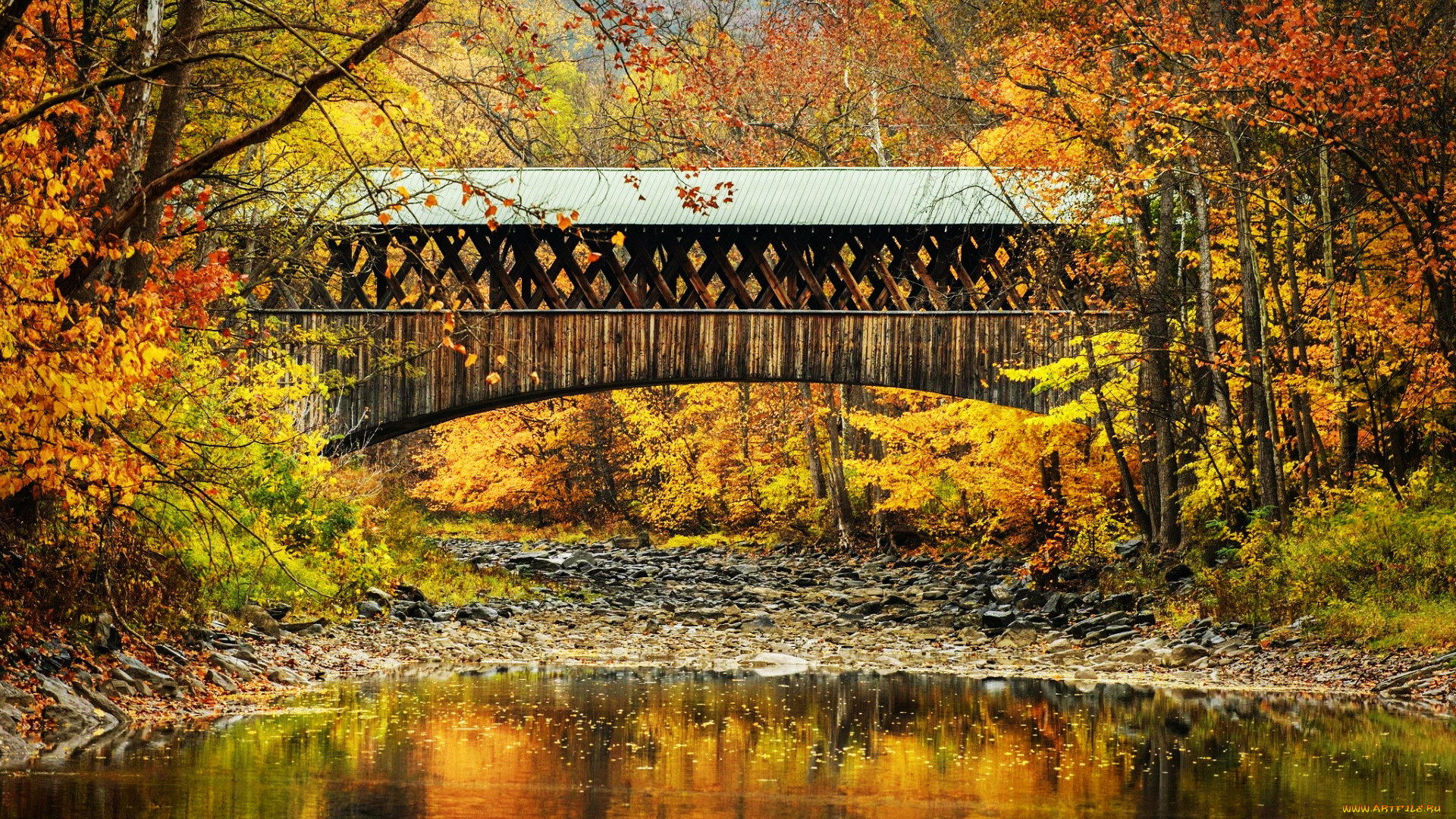 covered bridge near blenheim, state of new york, ������, - �����, covered, bridge, near, blenheim, state, of, new, york
